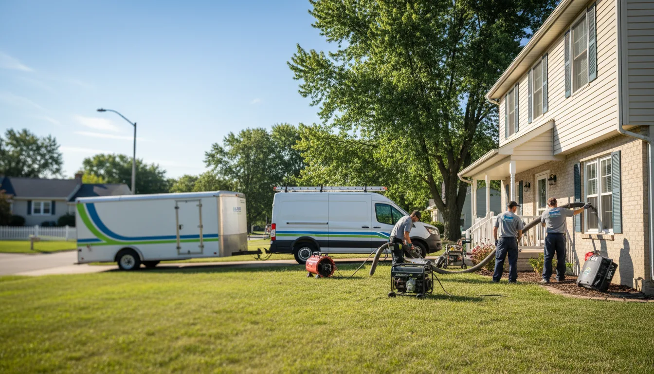 Flooded Basement Restoration And Cleanup With Repair in Witt, IL near me